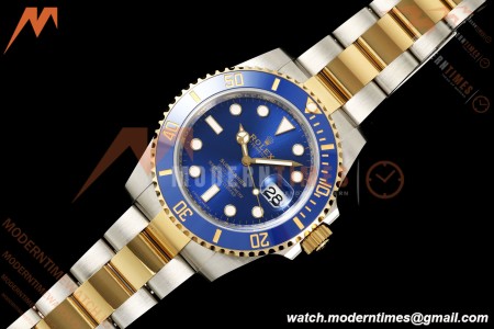 Rolex - Submariner 40mm 116613LB Gain Weight 904L YG/SS Blue WF DD3135