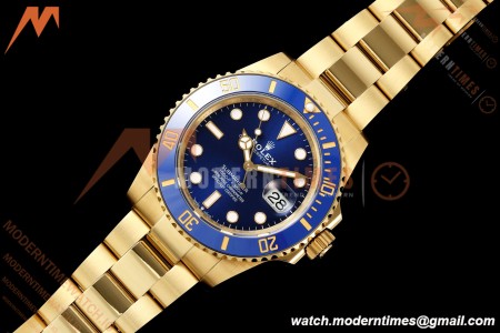 Rolex - Submariner 126618LB 41mm 904L YG/YG Blue QF JH3235 Free Sprung
