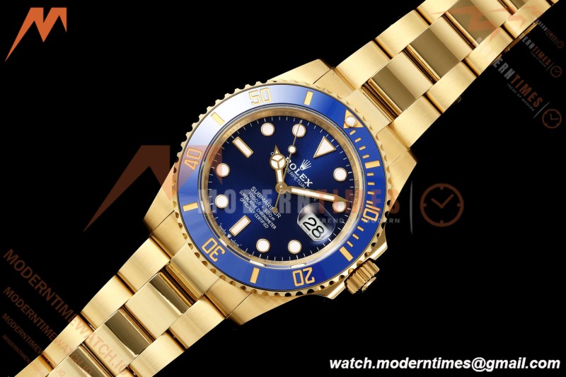 Rolex - Submariner 126618LB 41mm 904L YG/YG Blue QF JH3235 Free Sprung