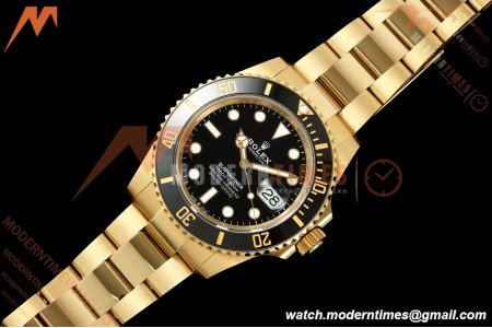 Rolex - Submariner 126618LN 41mm 904L YG/YG Black QF JH3235 Free Sprung