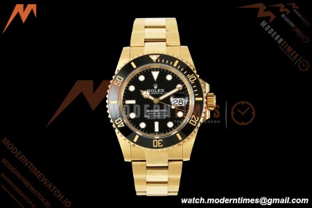 Rolex - Submariner 126618LN 41mm 904L YG/YG Black QF JH3235 Free Sprung