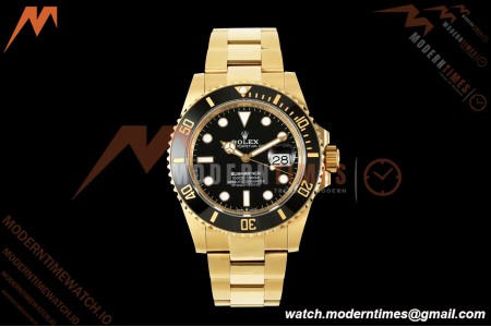 Rolex - Submariner 126618LN 41mm 904L YG/YG Black QF JH3235 Free Sprung