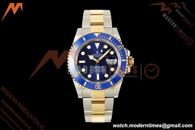 Rolex - Submariner 41mm 126613LB 904L YG/SS Blue QF JH3235 Free Sprung