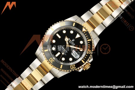 Rolex - Submariner 41mm 126613LN 904L YG/SS Black QF JH3235 Free Sprung