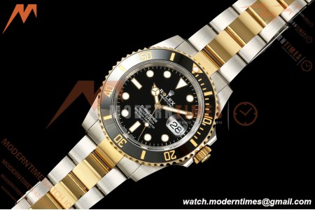 Rolex - Submariner 41mm 126613LN 904L YG/SS Black QF JH3235 Free Sprung