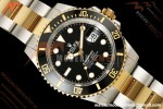 Rolex - Submariner 41mm 126613LN 904L YG/SS Black QF JH3235 Free Sprung