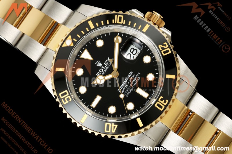 Rolex - Submariner 41mm 126613LN 904L YG/SS Black QF JH3235 Free Sprung