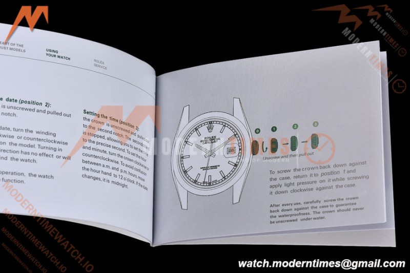 Rolex - Watch Box Set 2025 New Edition 1:1 Top Version with Pamphlet, Card and Tags
