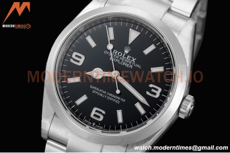 Rolex - Explorer 1 124270 36mm 904L SS/SS Black SBF VS3230