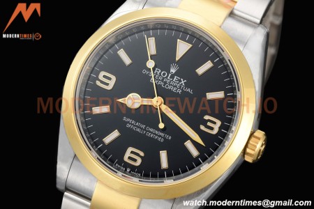 Rolex - Explorer 1 124273 36mm 904L YG/SS Black SBF VS3230