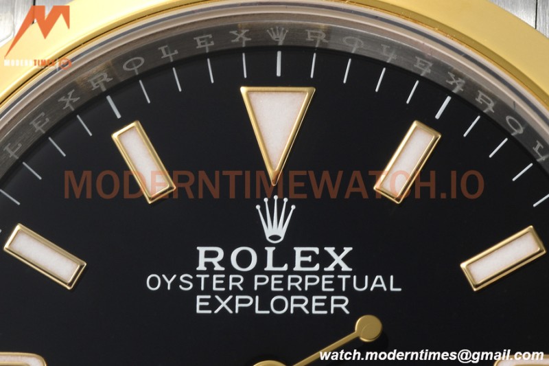 Rolex - Explorer 1 124273 36mm 904L YG/SS Black SBF VS3230