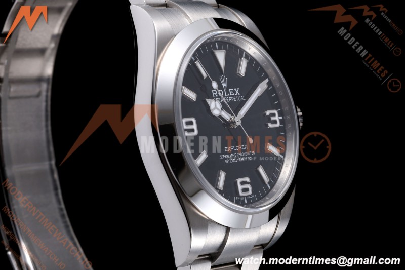Rolex - Explorer 1 214270 39mm 904L SS/SS Black VF DD3132 | 롤렉스 – 익스플로러 I 214270 39mm 904L 스테인리스 스틸/스테인리스 스틸 블랙 VF DD3132