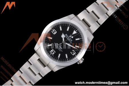 Rolex - Explorer 1 214270 39mm 904L SS/SS Black VF DD3132 | 롤렉스 – 익스플로러 I 214270 39mm 904L 스테인리스 스틸/스테인리스 스틸 블랙 VF DD3132