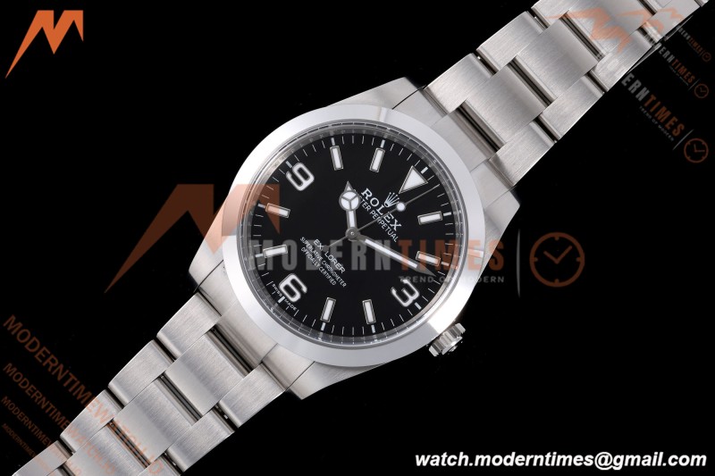 Rolex - Explorer 1 214270 39mm 904L SS/SS Black VF DD3132 | 롤렉스 – 익스플로러 I 214270 39mm 904L 스테인리스 스틸/스테인리스 스틸 블랙 VF DD3132