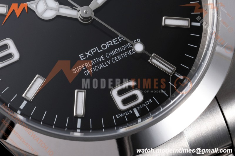 Rolex - Explorer 1 214270 39mm 904L SS/SS Black VF DD3132 | 롤렉스 – 익스플로러 I 214270 39mm 904L 스테인리스 스틸/스테인리스 스틸 블랙 VF DD3132