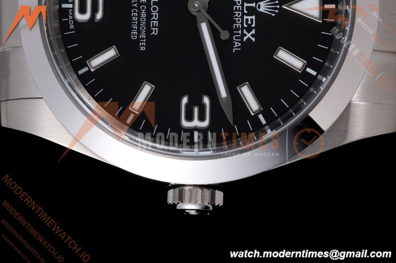 Rolex - Explorer 1 214270 39mm 904L SS/SS Black VF DD3132 | 롤렉스 – 익스플로러 I 214270 39mm 904L 스테인리스 스틸/스테인리스 스틸 블랙 VF DD3132