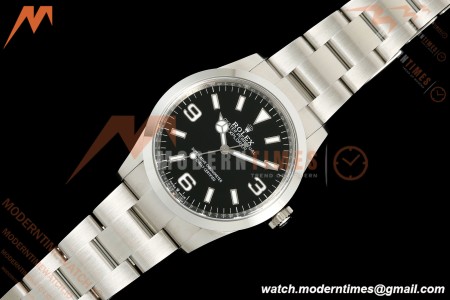 Rolex - Explorer 1 124270 36mm 904L SS/SS Black VF DD3230