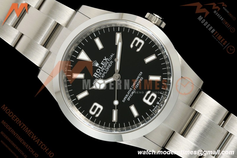 Rolex - Explorer 1 124270 36mm 904L SS/SS Black VF DD3230 | 롤렉스 - 익스플로러 1 124270 36mm 904L 스테인리스 스틸/스테인리스 스틸 블랙 VF DD3230