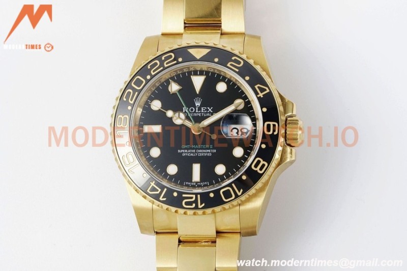 Rolex - GMT II 116718LN 904 Wrp YG/YG Black KF VR3186 CHS