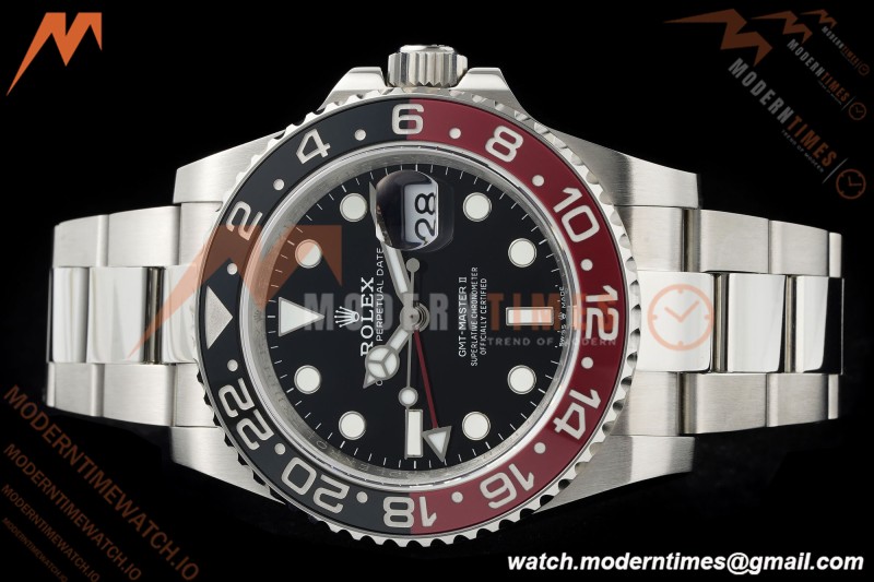 Rolex - GMT II 126710 Coke Oys 40mm 904L SS/SS Black QF SH3285 CHS