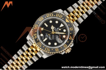 Rolex - GMT II 126713GRNR Bumblebee Jub 40mm 904L YG/SS Black QF SH3285 CHS | 롤렉스 - GMT II 126713GRNR 범블비 주브 40mm 904L YG/SS 블랙 QF SH3285 CHS