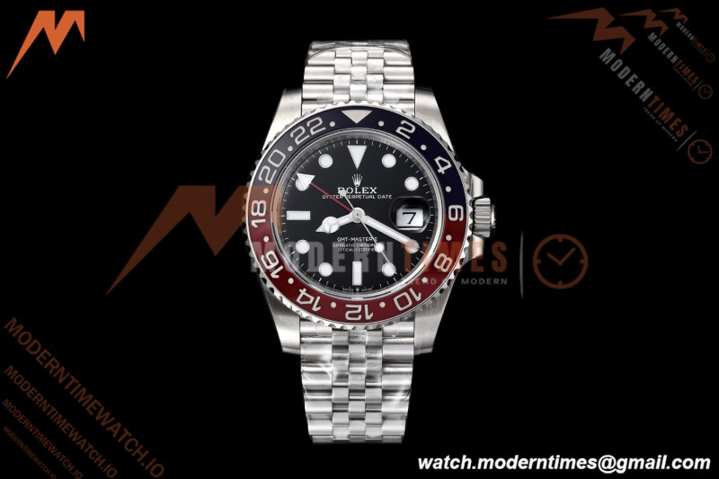 Rolex - GMT II 126710BLRO Jub 904L SS/SS Black Dial VSF V3 DD3285 CHS