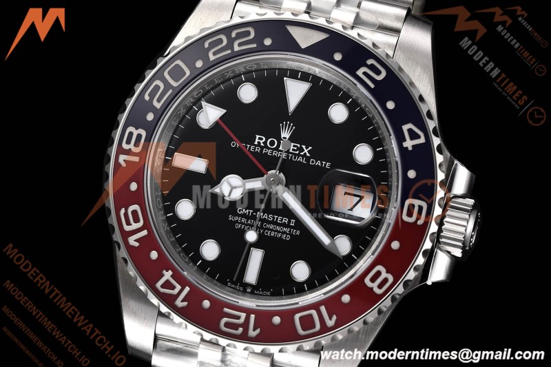 Rolex - GMT II 126710BLRO Jub 904L SS/SS Black Dial VSF V3 DD3285 CHS