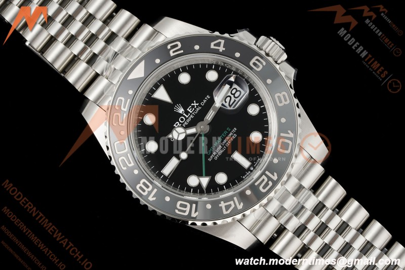 Rolex - GMT II 126710GRNR Jub 904L SS/SS Black Dial VSF V3 DD3285 CHS