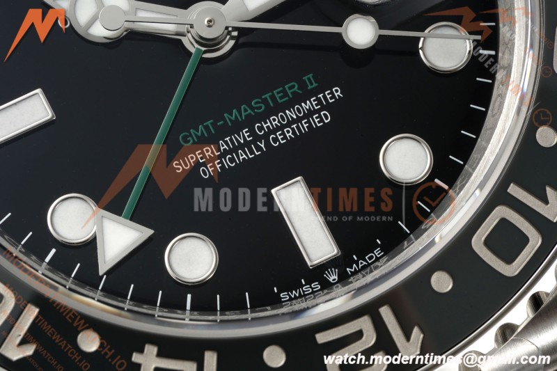 Rolex - GMT II 126710GRNR Jub 904L SS/SS Black Dial VSF V3 DD3285 CHS