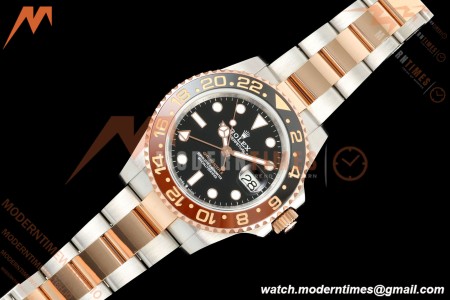 Rolex - GMT II 126711CHNR Rootbeer Oys 40mm 904L RG/SS Black QF VR3285 CHS | 롤렉스 - GMT II 126711CHNR 루트비어 오이즈 40mm 904L RG/SS 블랙 QF VR3285 CHS