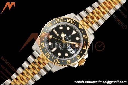Rolex - GMT II 126713GRNR Bumblebee Jub 40mm Gain Weight 904L YG/SS Black ARF V3 VR3285 CHS