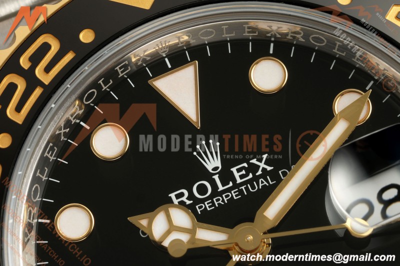 Rolex - GMT II 126713GRNR Bumblebee Jub 40mm Gain Weight 904L YG/SS Black ARF V3 VR3285 CHS