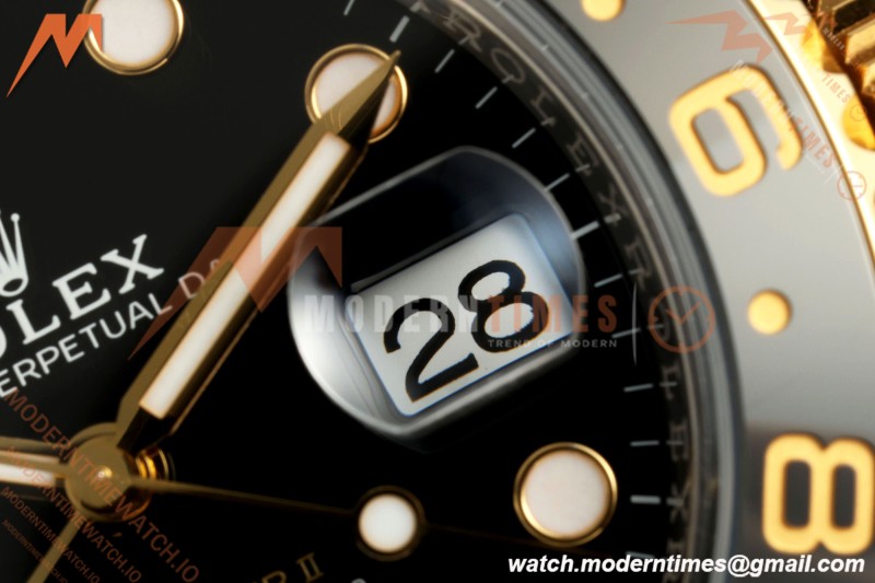 Rolex - GMT II 126713GRNR Bumblebee Jub 40mm Gain Weight 904L YG/SS Black ARF V3 VR3285 CHS