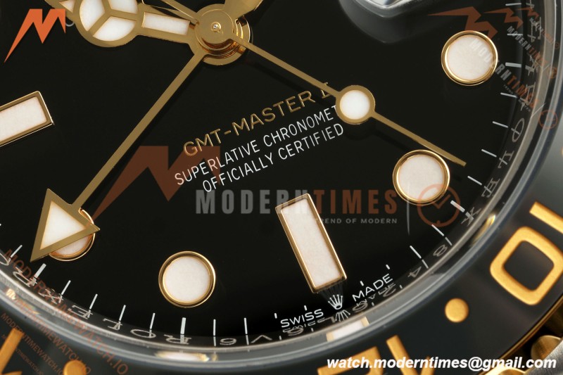 Rolex - GMT II 126713GRNR Bumblebee Jub 40mm Gain Weight 904L YG/SS Black ARF V3 VR3285 CHS
