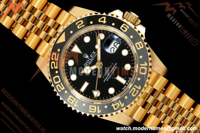 Rolex - GMT II 126718GRNR 40mm 904L Jub YG/YG Black PlayF VR3285 CHS