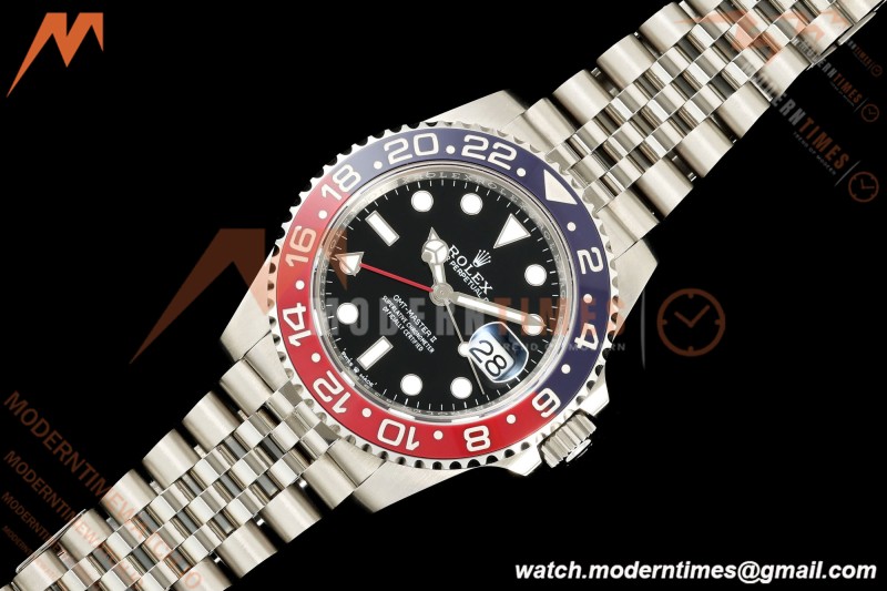 Rolex - GMT II 126710BLRO Pepsi 40mm 904L Jub SS/SS Black PlayF VR3285 CHS