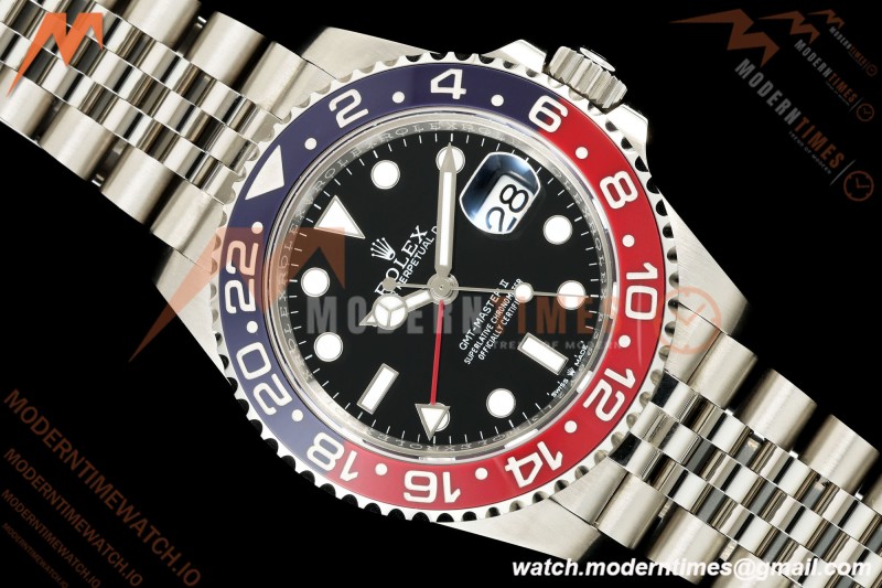 Rolex - GMT II 126710BLRO Pepsi 40mm 904L Jub SS/SS Black PlayF VR3285 CHS