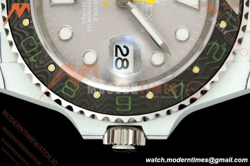 Rolex - GMT Master DiW 40mm Verdant Gray Automatic White Carbon Fiber FC/NY Grey Dial DIWF VR3285