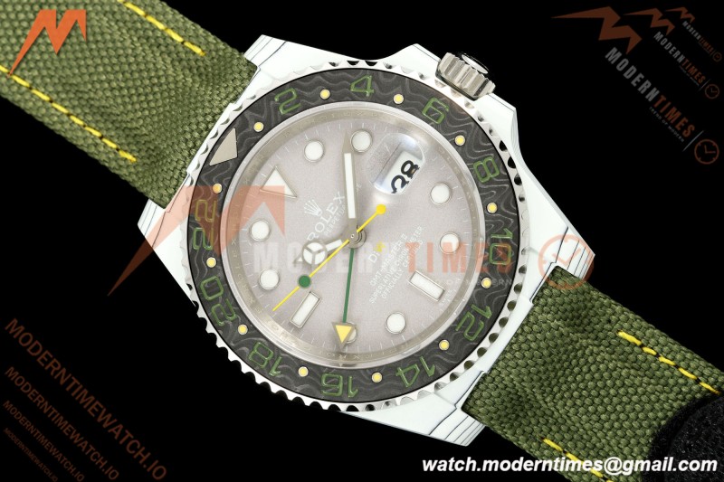 Rolex - GMT Master DiW 40mm Verdant Gray Automatic White Carbon Fiber FC/NY Grey Dial DIWF VR3285