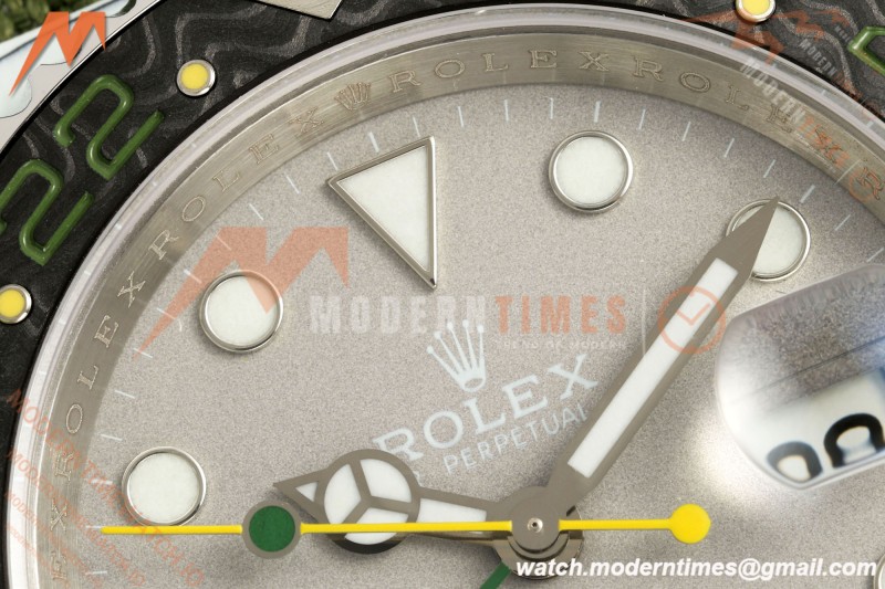 Rolex - GMT Master DiW 40mm Verdant Gray Automatic White Carbon Fiber FC/NY Grey Dial DIWF VR3285