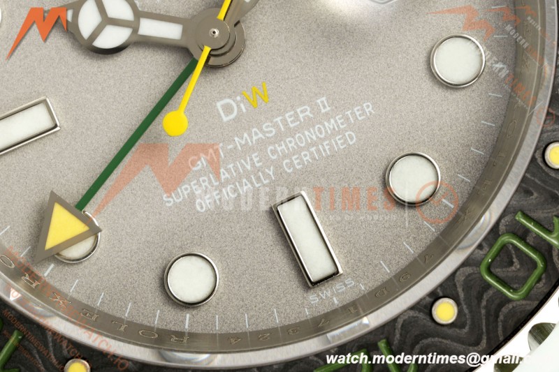 Rolex - GMT Master DiW 40mm Verdant Gray Automatic White Carbon Fiber FC/NY Grey Dial DIWF VR3285