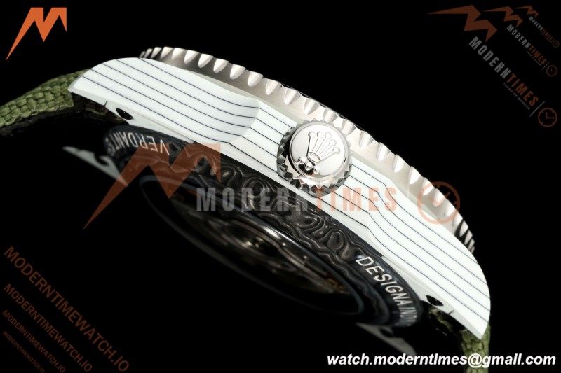 Rolex - GMT Master DiW 40mm Verdant Gray Automatic White Carbon Fiber FC/NY Grey Dial DIWF VR3285