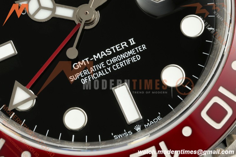 Rolex - GMT II 126710BLRO Pepsi 40mm 904L Jub SS/SS Black QF V2 SH3285 CHS