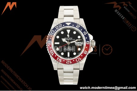 Rolex - GMT II 126710BLRO Pepsi 40mm 904L Oys SS/SS Black QF V2 SH3285 CHS