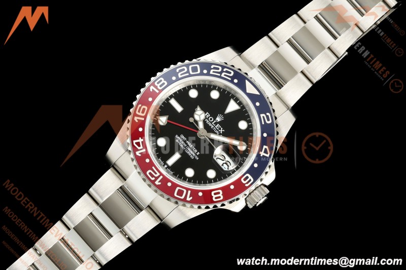 Rolex - GMT II 126710BLRO Pepsi 40mm 904L Oys SS/SS Black QF V2 SH3285 CHS