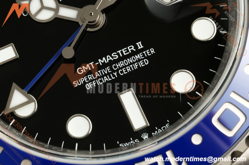 Rolex - GMT II 126710BLNR Batgirl 40mm 904L Jub SS/SS Black QF V2 SH3285 CHS