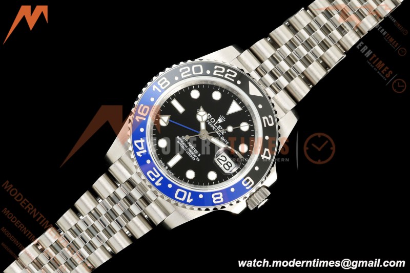 Rolex - GMT II 126710BLNR Batgirl 40mm 904L Jub SS/SS Black QF V2 SH3285 CHS