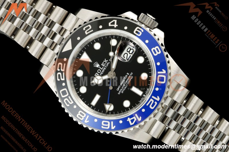 Rolex - GMT II 126710BLNR Batgirl 40mm 904L Jub SS/SS Black QF V2 SH3285 CHS