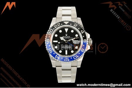 Rolex - GMT II 126710BLNR Batman 40mm 904L Oys SS/SS Black QF V2 SH3285 CHS