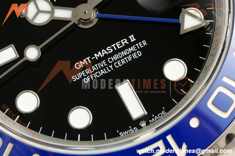 Rolex - GMT II 126710BLNR Batman 40mm 904L Oys SS/SS Black QF V2 SH3285 CHS